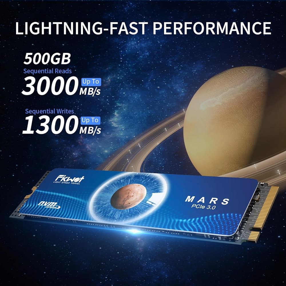 Fikwot FX550 NVMe SSD 500GB M.2 스테이트 플래시와 읽기, M2 3.0 4, PC, 2280 데스크톱, 노트북 NAND 내부 솔리드 미니 PCIe 호환 드라 - 상세 이미지 2