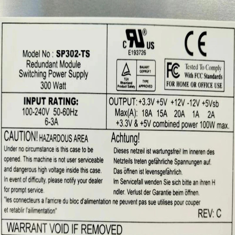 에이블컴오리지널 PSU 전원공급장치 SP382-TS PWS-0050-M PWS-0044-M SP302-TS 380W 300W