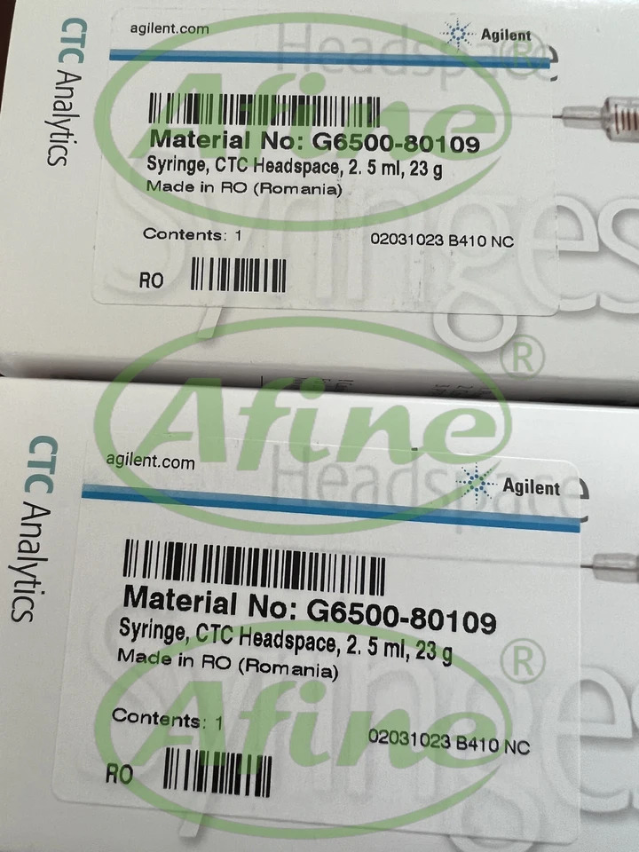 AFINE Agilent 헤드스페이스 주입 니들 G6500-80109 피더 CTC HD 2.5 mL PTFE 헤드 푸셔 23 56 측면 홀 팁