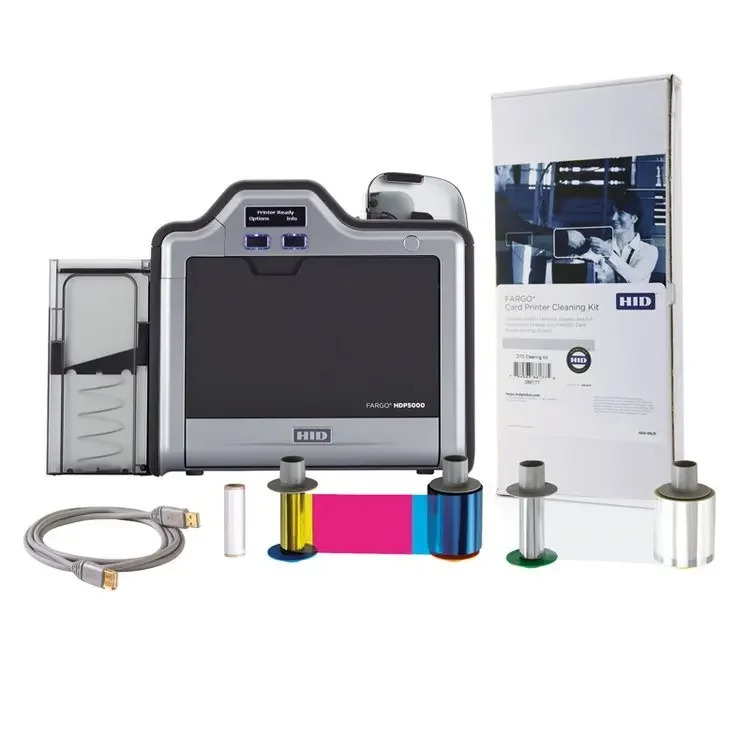 Fargo HDP 5000 싱글 양면 플라스틱 카드 PVC 프린터