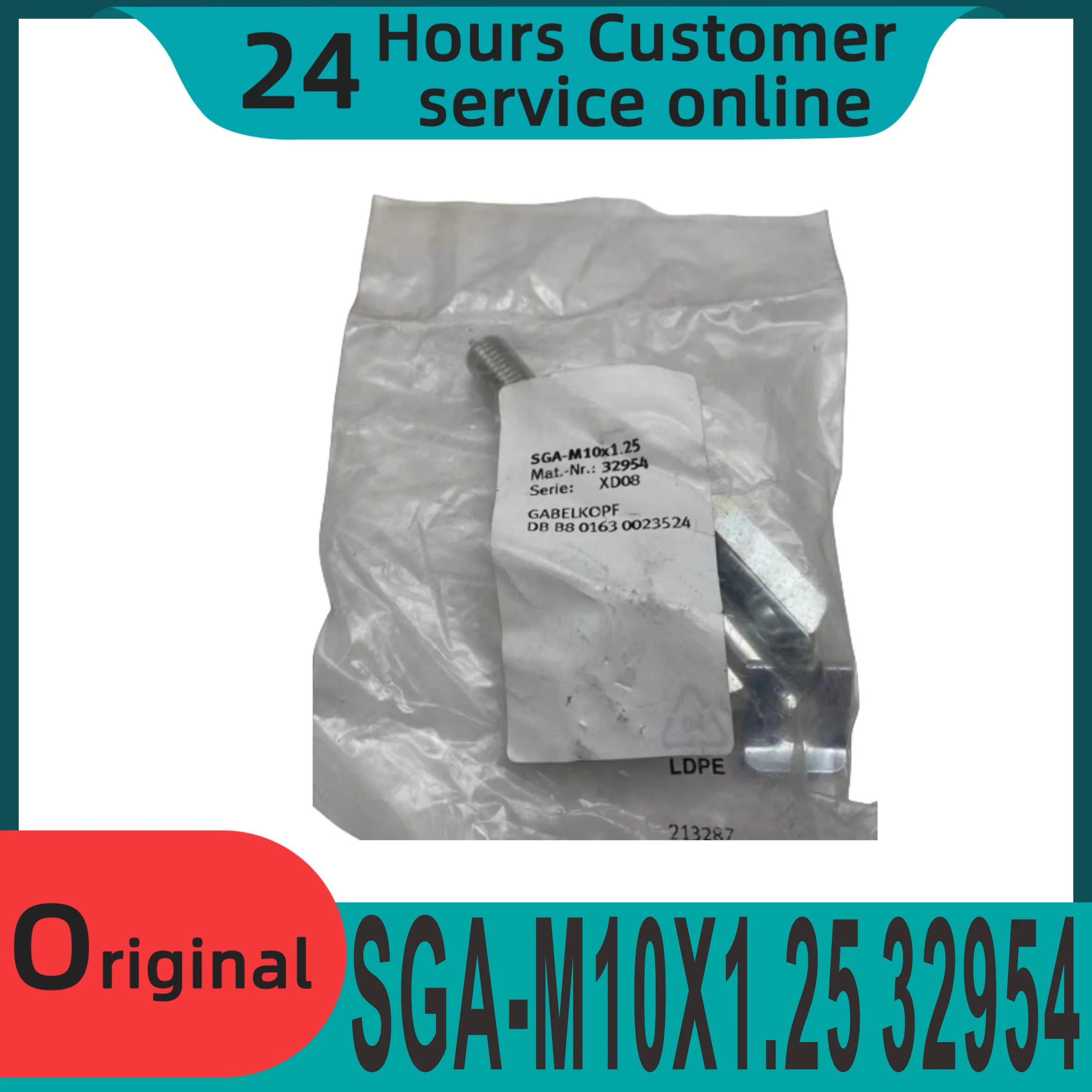 핀 연결 로드가 오리지널 실린더 설치 액세서리 Y자형 SGA-M10X1.25 32954 SGA-M12 6523