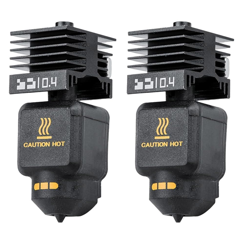 2피스 P2S/H2D/H2S Hotend 0.4mm 강화 스틸 카트리지 프린터 프린트 3D 압출기 식별 키트 노즐 히터 A1/A1 실리콘 미니 서미스터 업그레이드 헤드 코드 블록용 - 상품 이미지
