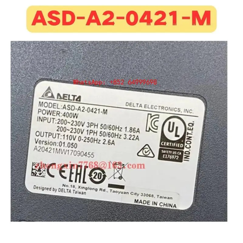 리퍼 서보 드라이브 ASD-A2-0421-M ASD A2 0421 M 정상 기능 완료