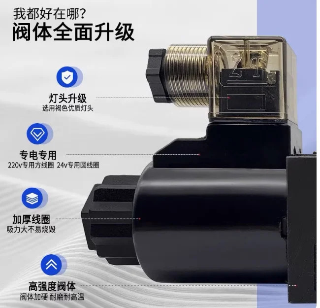 ASHUN 유압 방향 밸브 DSG-02-2B2-D24-DL DSG-02-2B2-A220-DL DSG-02-2B3B-D24-DL DSG-02-2B3B-A220-DL DSG-02-3