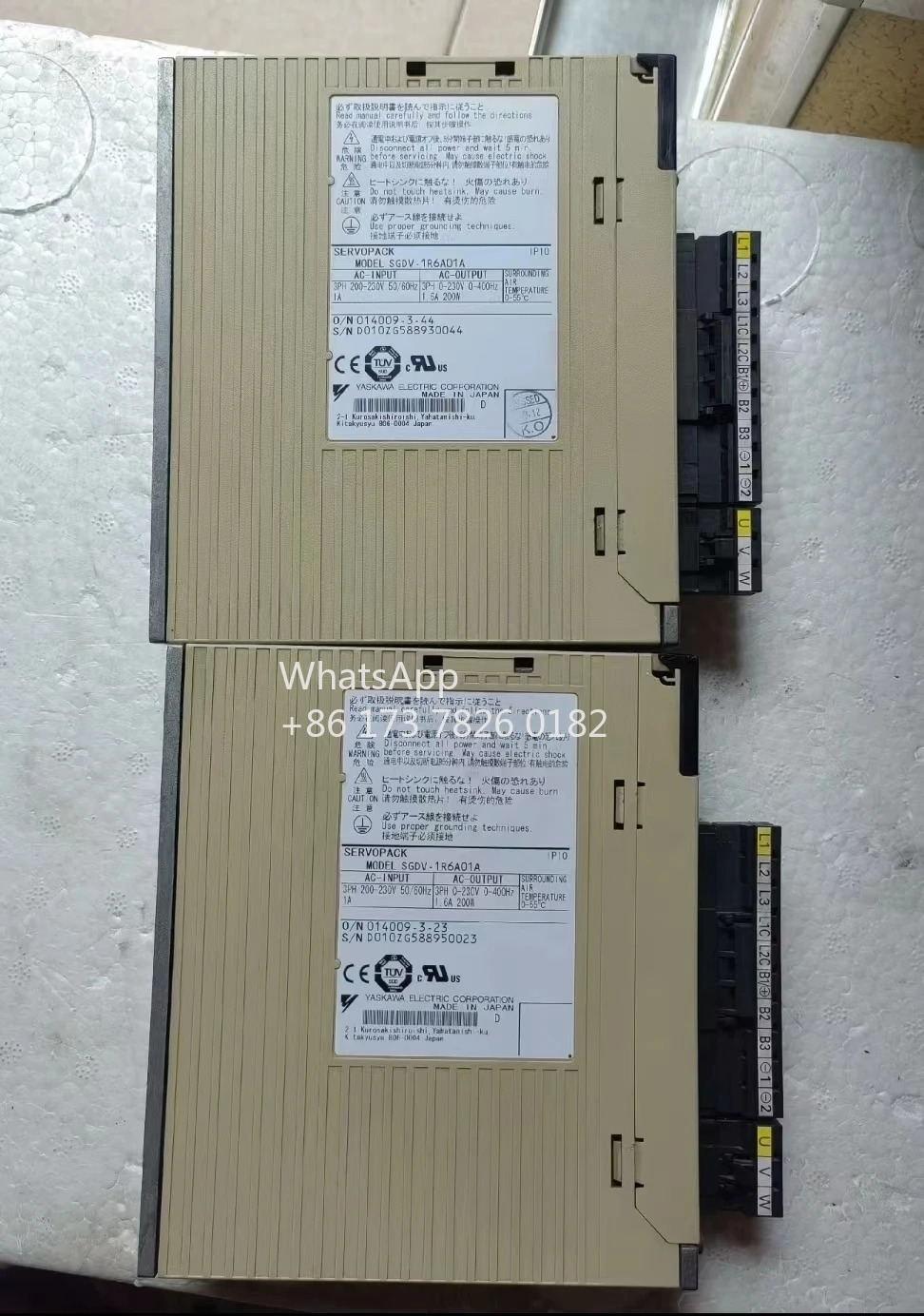 SGDV-1R6A01A 리퍼 서보 드라이브 200W 기능 OK