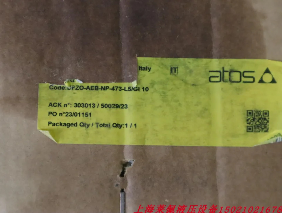 이탈리아 ATOS 비례 밸브 DPZO-AEB-NP-473-L5/GI 10