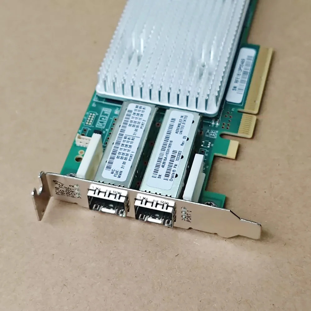 QLOGIC QLE8362-ORL 광섬유 네트워크 카드 듀얼 포트 16GB