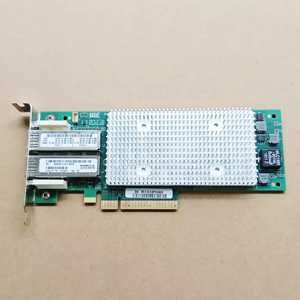 QLOGIC QLE8362-ORL 광섬유 네트워크 카드 듀얼 포트 16GB