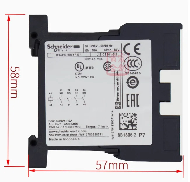슈나이더 AC 접촉기 CA2KN40P7AC230V