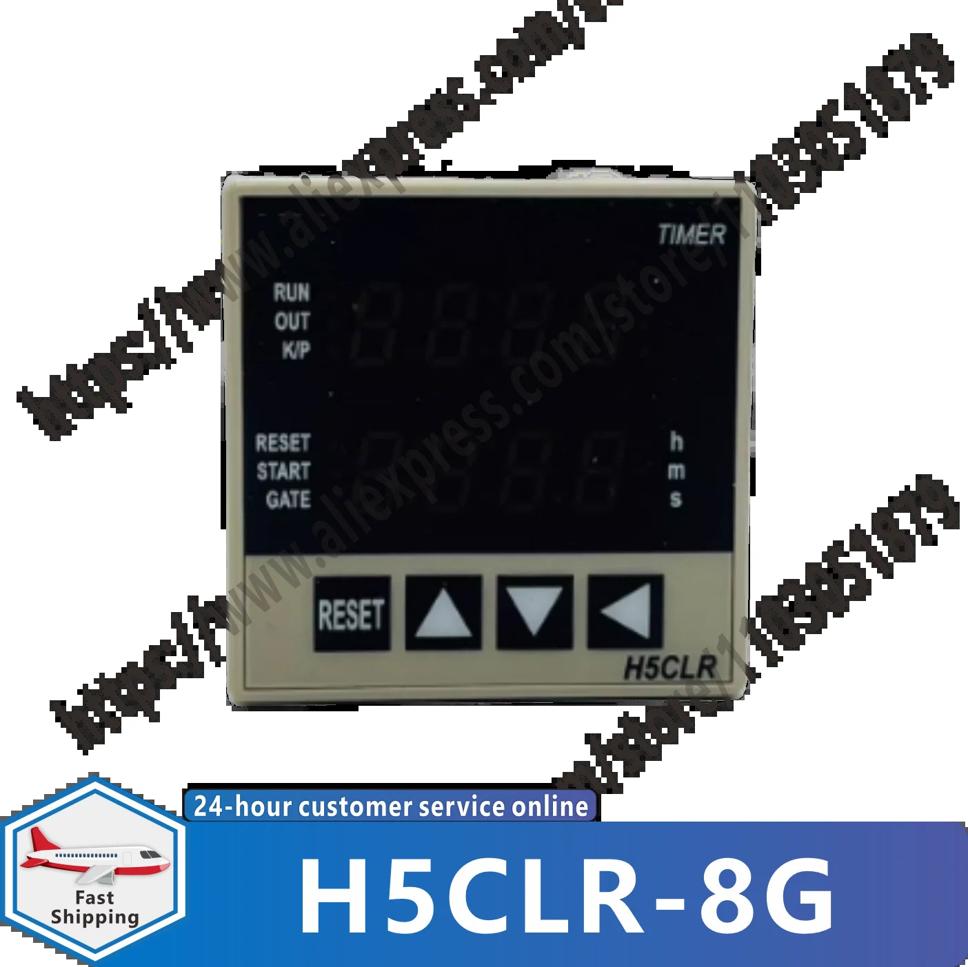 H5CLR-8G H5CLR-8 0.001s-9999h 12-48 100-240v 디지털 시제릴레이 New