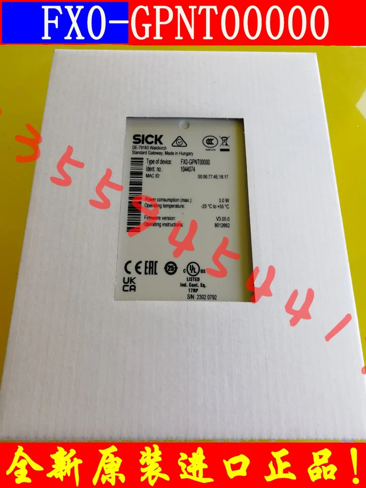 SICK 안전 릴레이 1044074 FX0-GPNT00000 납품