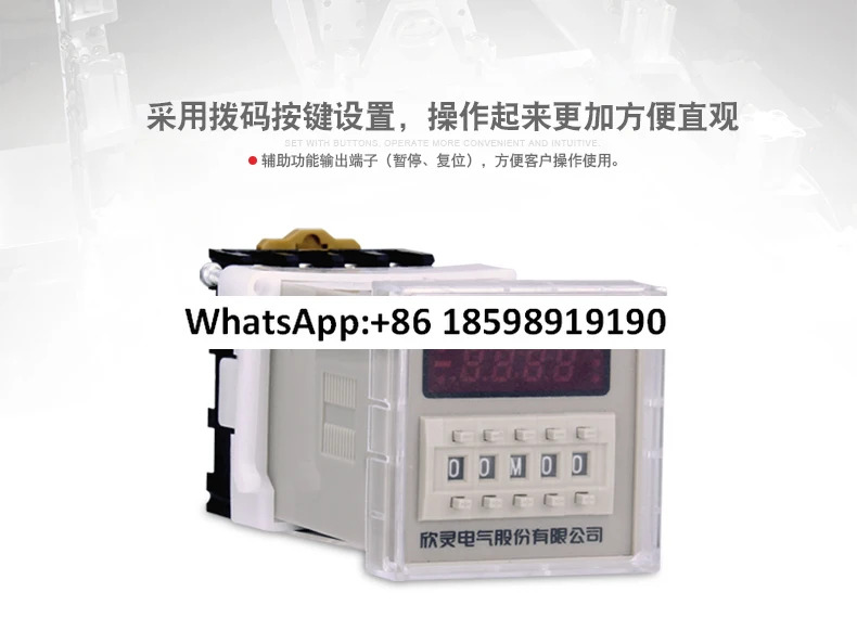 DH48S DH48S-1Z 디지털 디스플레이 단일 지연 시릴레이 AC220V. DC24V베이스 포함