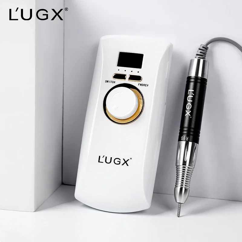 LUGX 휴대충전식 프로 네일 드릴 머신 아크릴 장비30000rpm