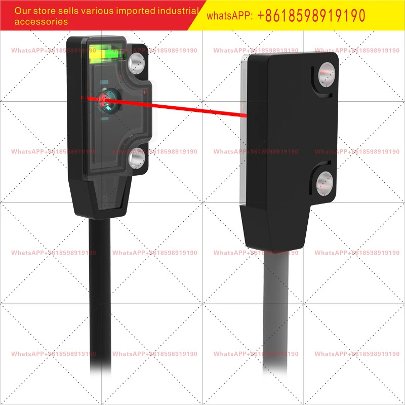 PSW TC50 시리즈 IP65 NPN PNP 50cm 상시 개방 적색광 방사형 광전스위치 센서
