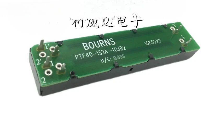 직접 슬라이딩 전위계 PTF60-152A-103B2 전체 길이 88mm 스트로크 60mm