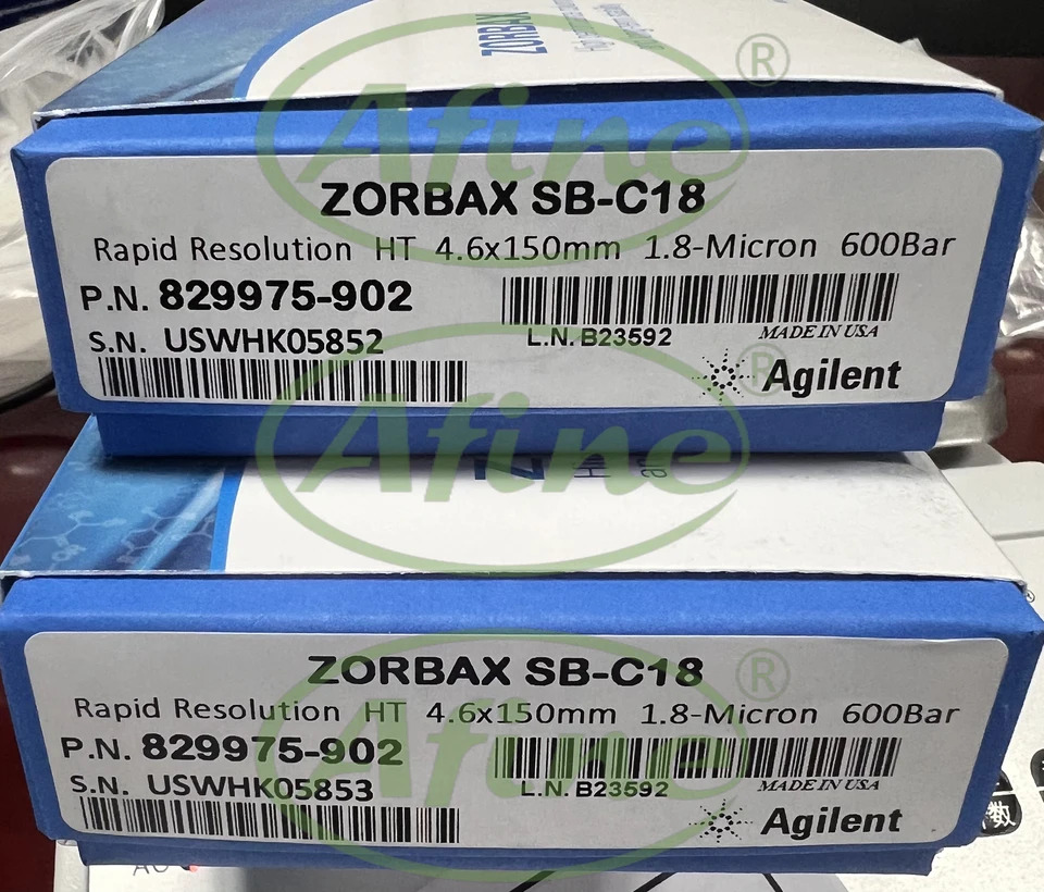 AFINE Agilent 829975-902ZORBAX RRHT StableBond C18 컬럼 4.6x150mm 1.8 m 600 bar 우수피크 분리