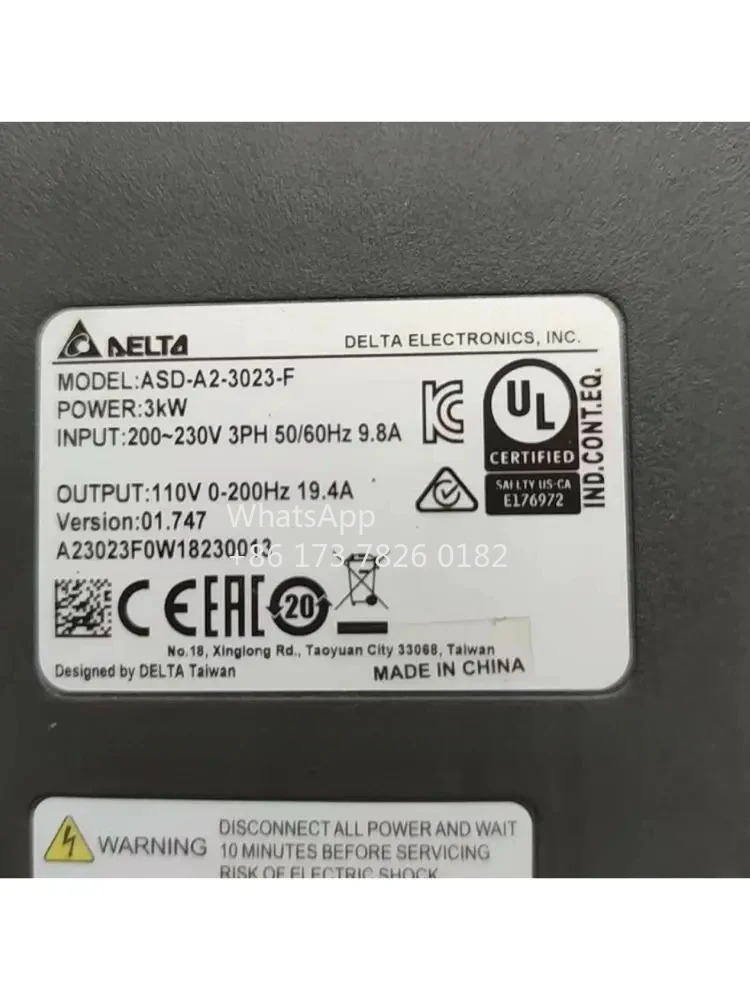 ASD-A2-3023-F 리퍼 서보 드라이브 3kW 기능 OK