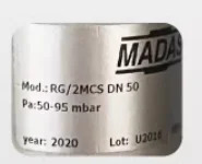 MADAS 압력 조절 감소 밸브 RC052 DN32 2bar RC062 DN40 RCS06 5bar RG/2MC DN50 1bar RG/2MCS 2bra