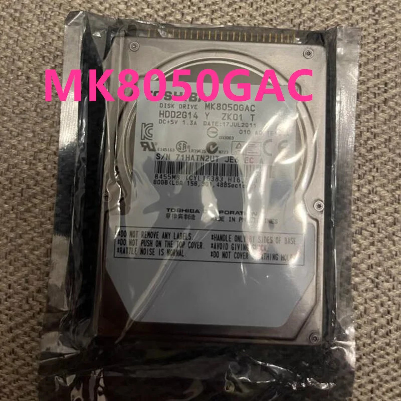 도시바호환오리지널 하드 80GB IDE 2.5 인치 5400RPM 8MB 노트북 HDD MK8050GAC 용