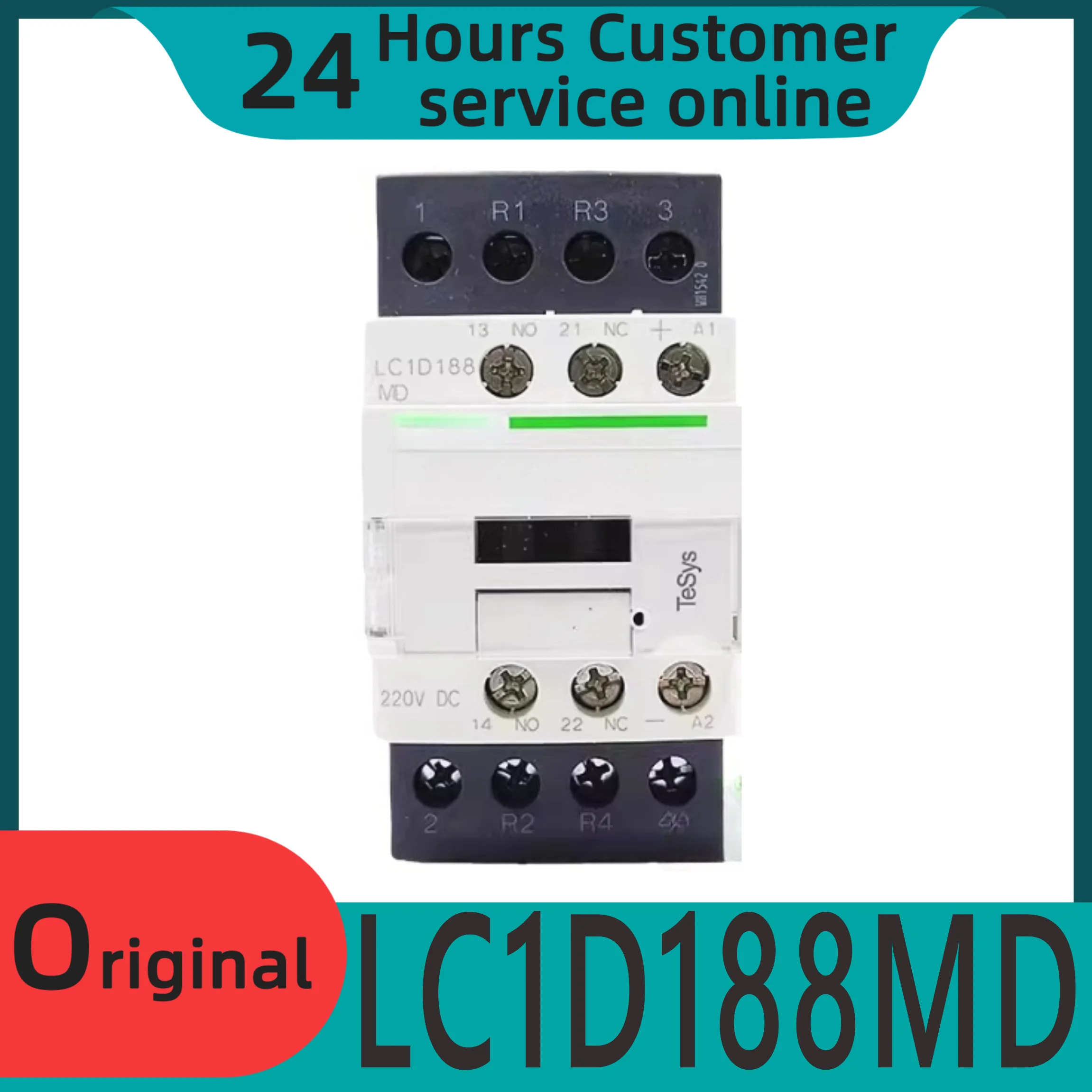 오리지널 4단계 접촉기 LC1D188MD 18A 220VDC