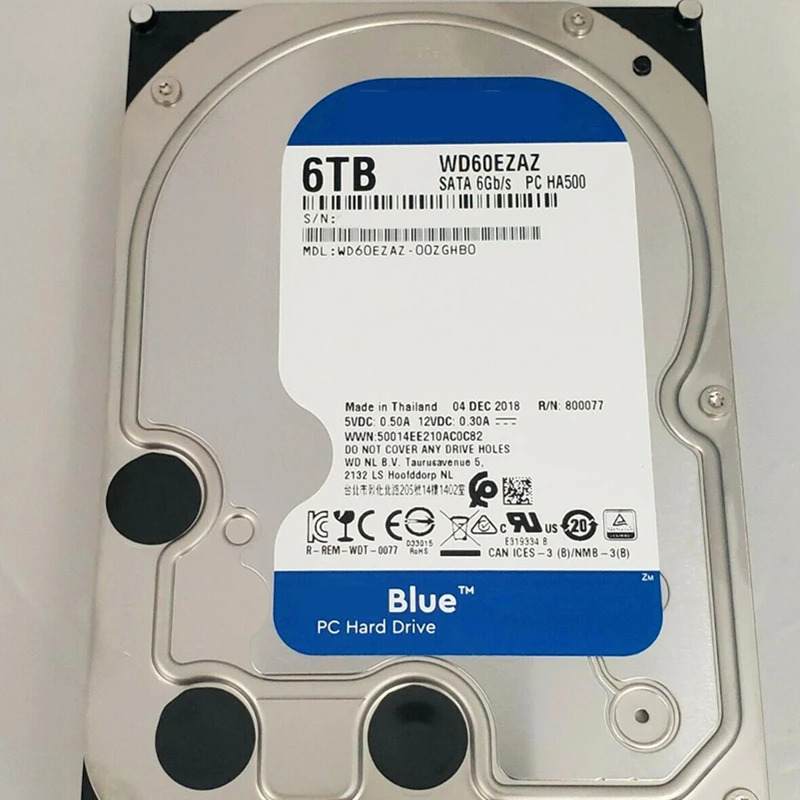 데스크탑 하드 드라이브 WD60EZAZWD Blue 6TB 3.5 SATA 6 Gb/s 256MB 5400RPM새 원본
