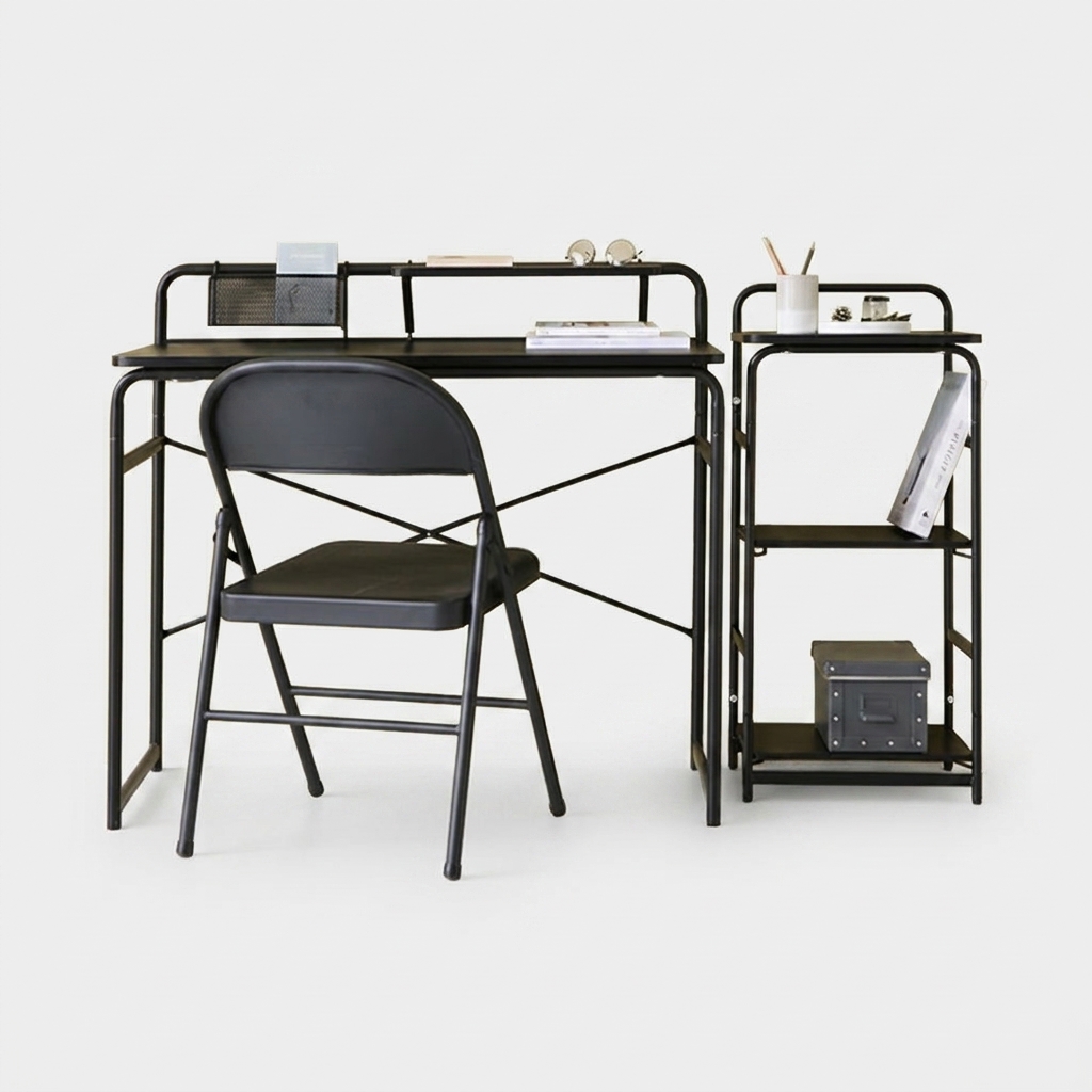 OLLSON 책상 980x460mmx890mm, 올블랙 0872.8882 - 상세 이미지 4