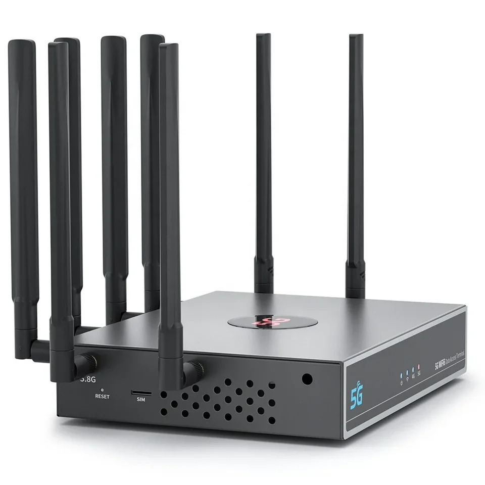 SIM 카드 슬롯 5G 와이파이 무선 라우터 CPE 6 외부 안테나 신