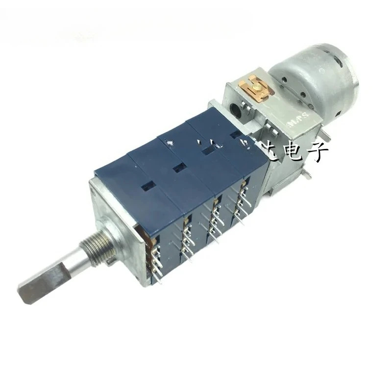 모터 전위차계 RK2714 쿼드러플 50KA 100KA 블루 쉘 12핀 25mm 하프 샤프트 포함