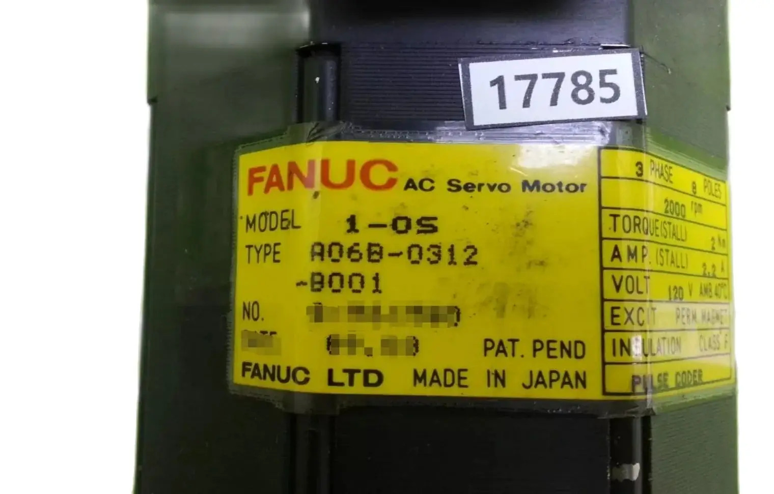 A06B-0312-B001 Fanuc 서보모터 리퍼 완료 Ok A06B 0312 B001