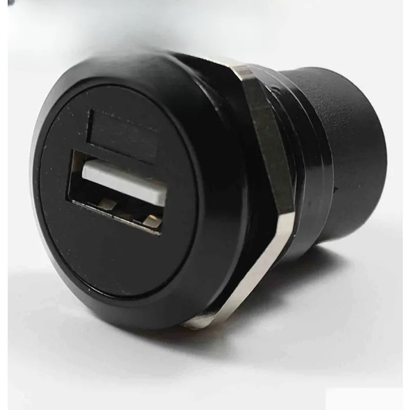 M24 원형 싱글 홀 너트 고정 산업USB 3.0 암 시트 USB 2.0 어댑터 패널 설치 금속 쉘