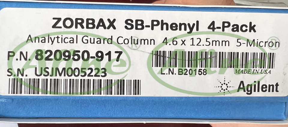 AFINE Agilent ZORBAX 급속 분리 럼 820950-917 820950-9154.6x12.5mm 5 m 400 bar ZGC 4/bag 3.5