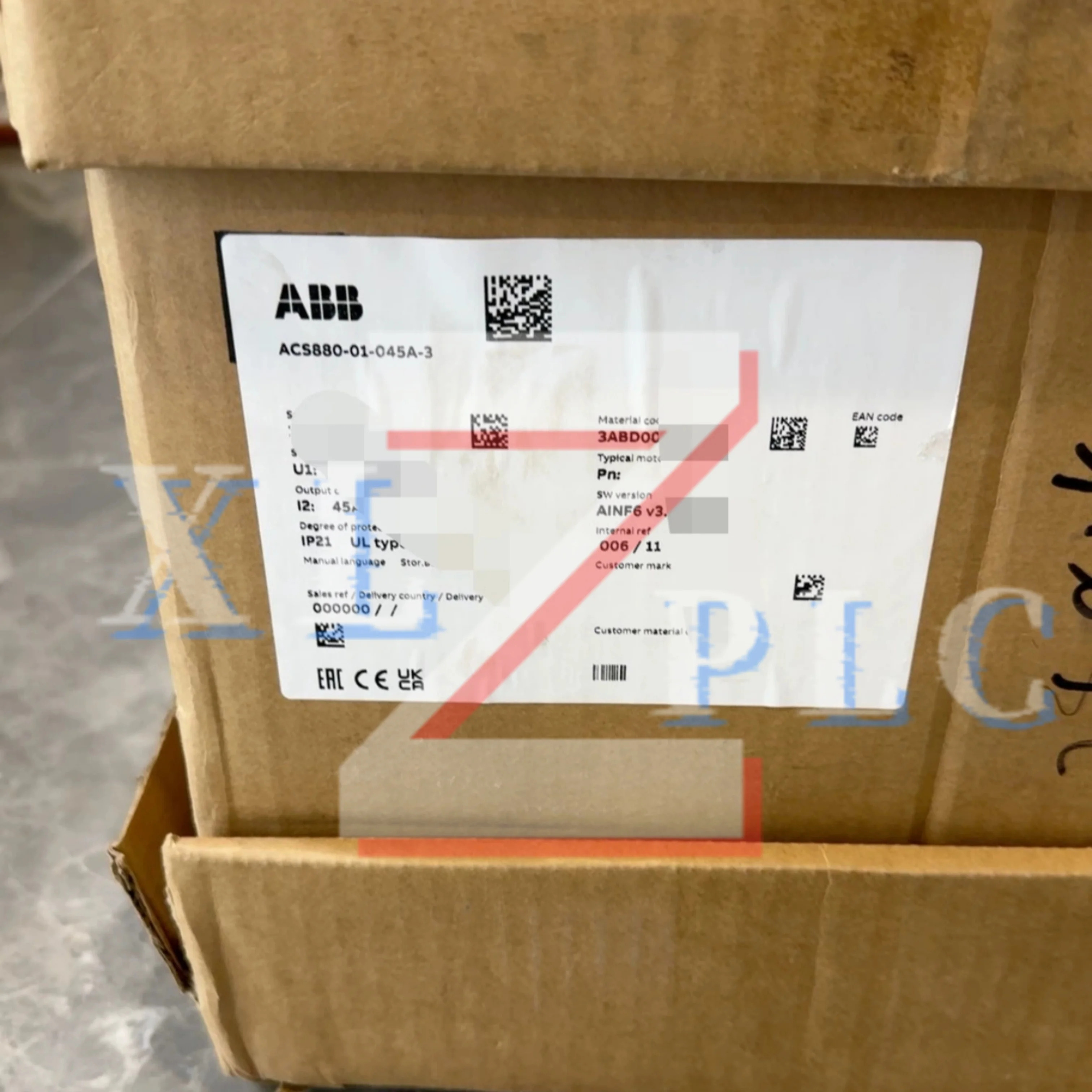 오리지널 주파수 변환기 ACS880-01-045A-3 ACS880-01-061A-3