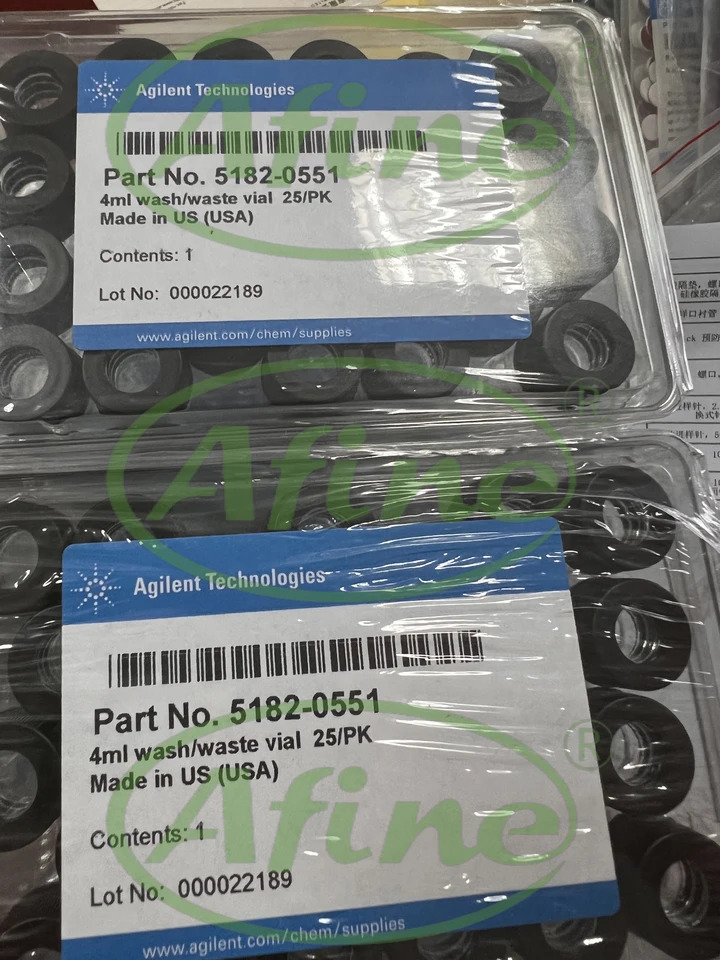 AFINE Agilent 5182-0551 필 마킹 캡 스크류 바이알 셉타 없음 4 mL 1m 25/pk