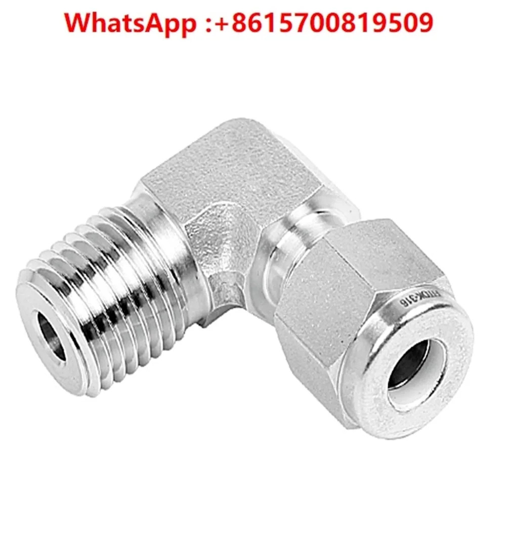 스테인리스강 페룰 엘보 직각 수나사 피팅 FITOK316