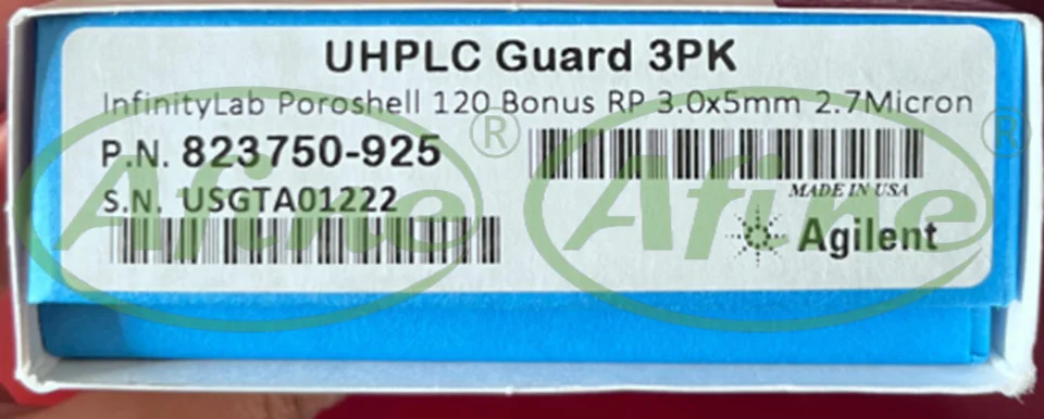 AFINE Agilent 823750-925 InfinityLab Poroshell 120 Bonus-RP 3.0mm 2.7 m Uhp호환LC 가드 3/pk