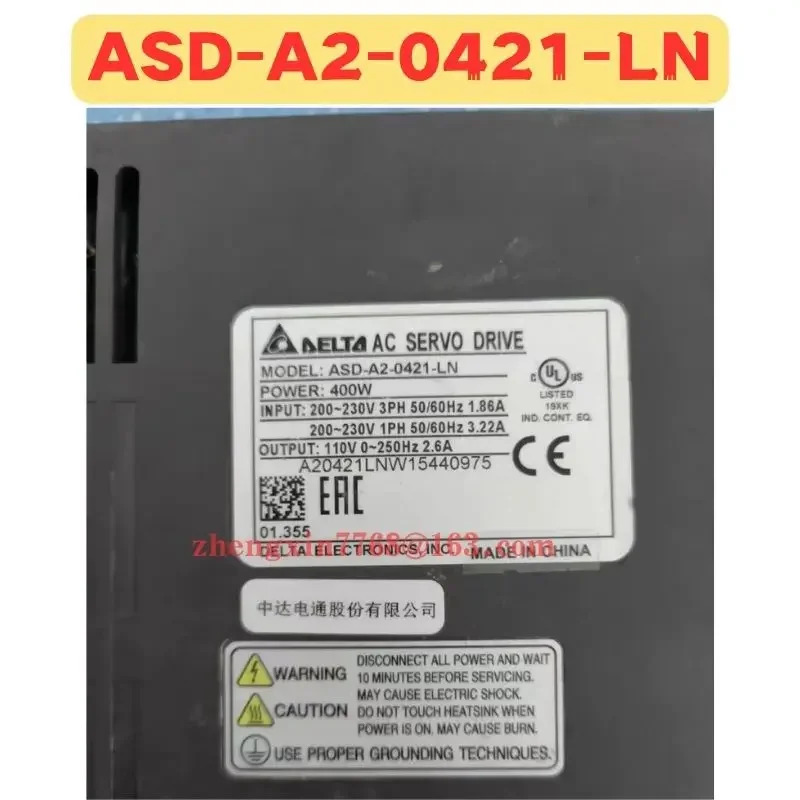리퍼 서보 드라이브 ASD-A2-0421-LN ASD A2 0421 LN 정상 기능 완료