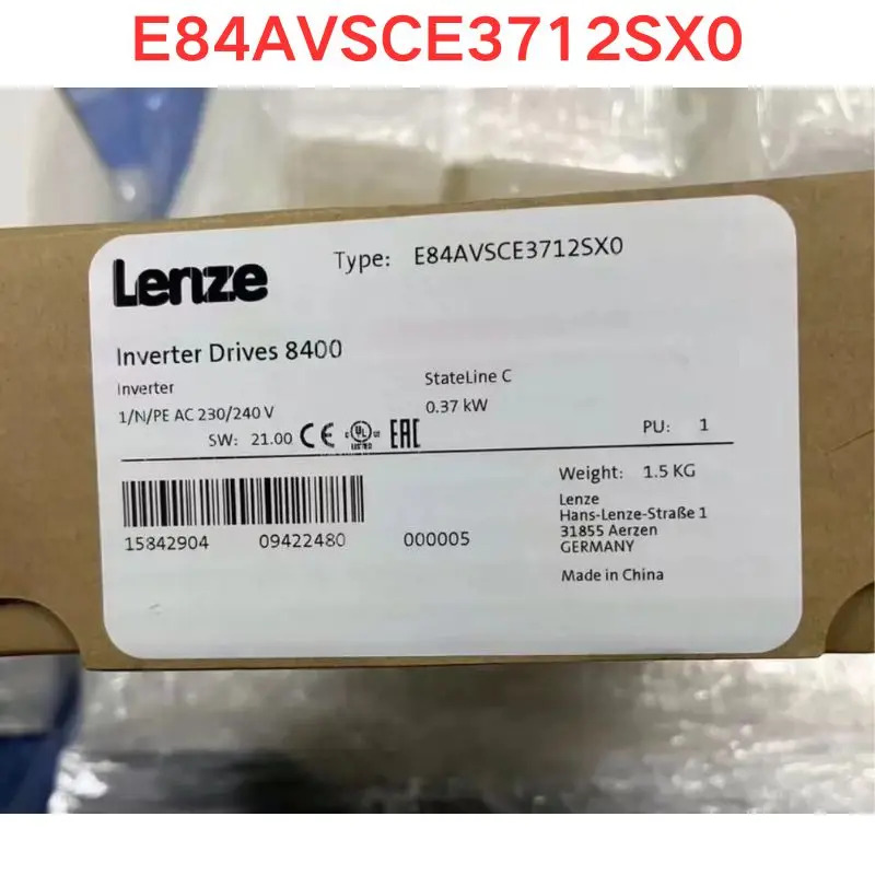 오리지널 E84SCE3712SX0 주파수 변환기 0.37KW 220V