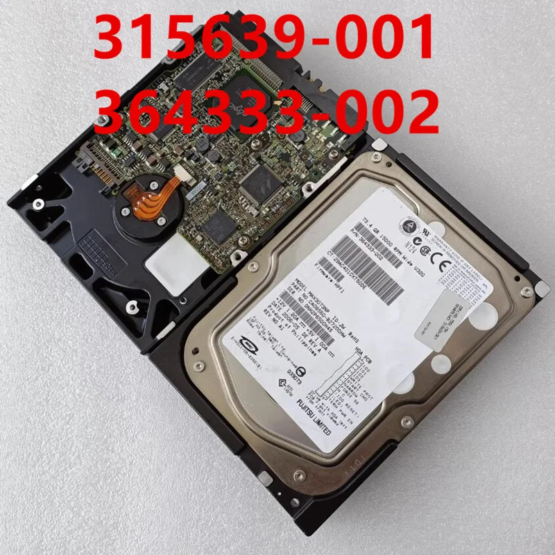 FUJITSU오리지널 하드 73.4GB 68 핀 SCSI 3.5 인치 15K 8MB 서버 HDD MAX3073NP 315639-001 364333-002 거신