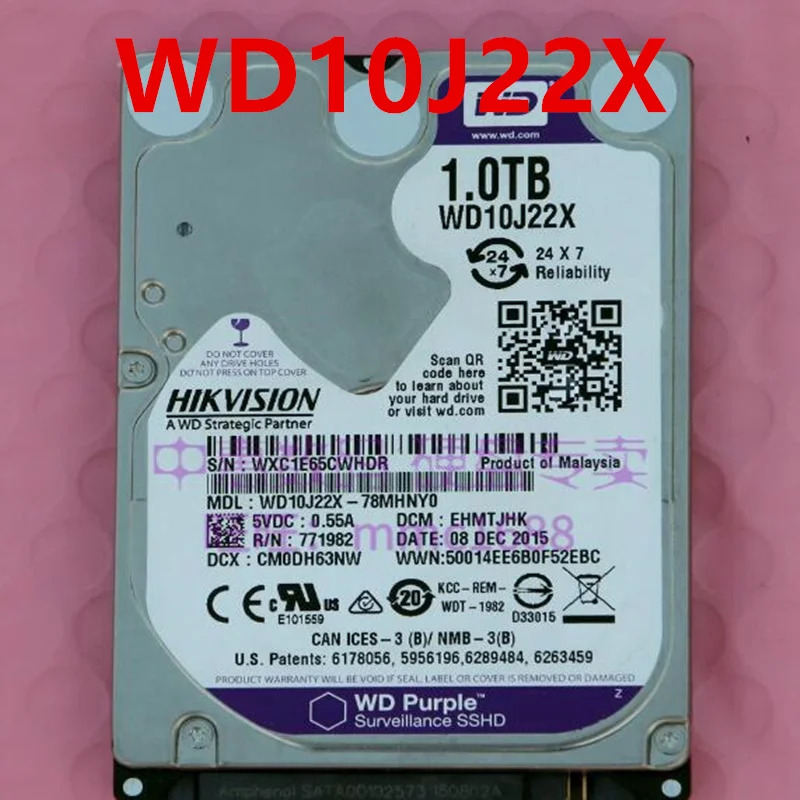 오리지널 거하드 WD 1TB 750GB SATA 2.5 인치 5400RPM 16MB 노트북 HDD WD10J22X WD7500BFCX