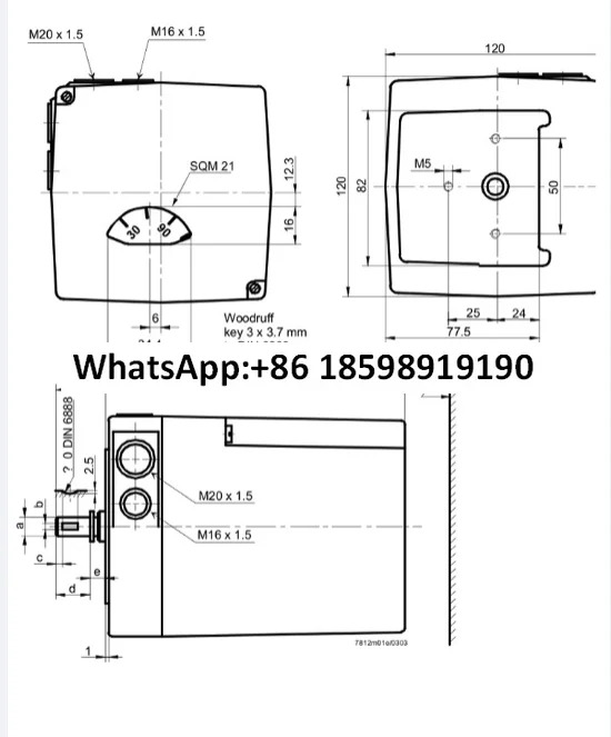 SQM10 16502 오리지널 서보모터 버너 댐퍼 액추에이터