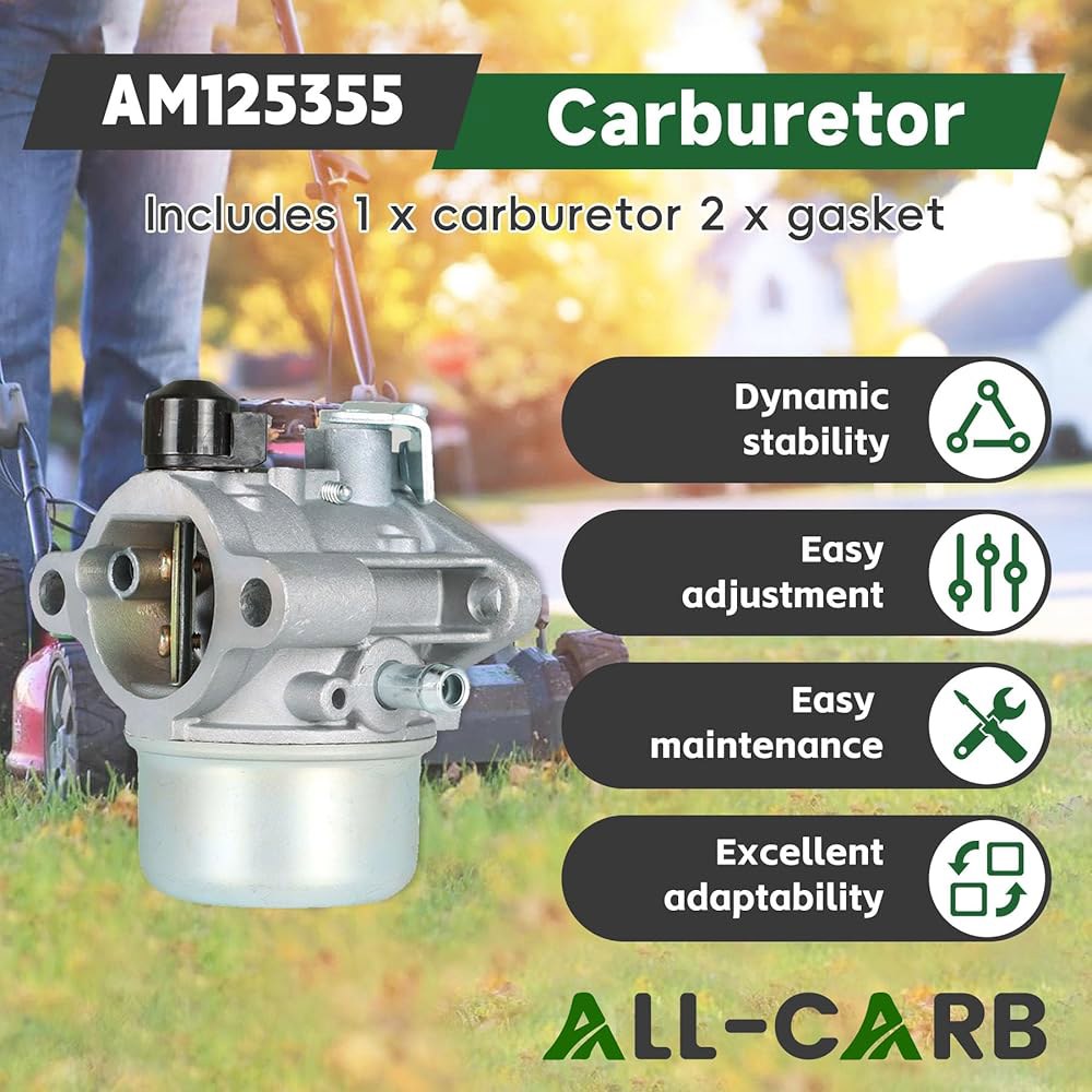 ALL-CARB John Deere AM125355 LT133 LT150 GS30 교체품 카뷰레터 LTR155 LT155 Carb용 - 상세 이미지 3