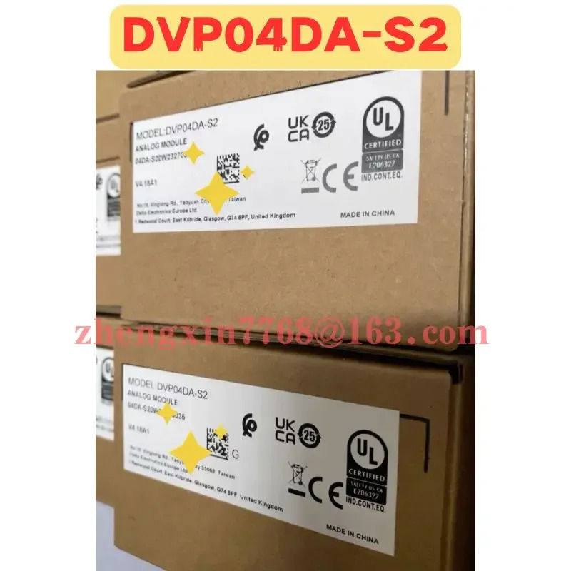 오리지널 DVP04DA-S2 DVP04DA S2 PLC 모듈 신