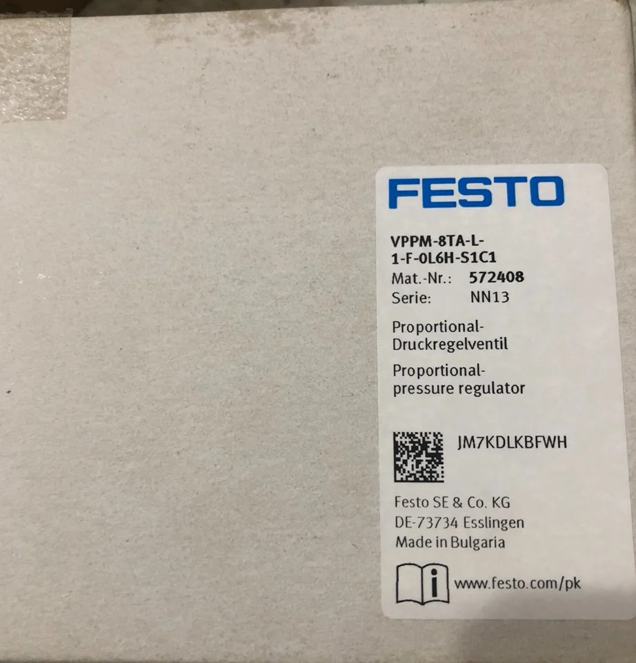 Festo 572408 VPPM-8TA-L-1-F-0L6H-S1C1 FESTO 독일 비례 밸브