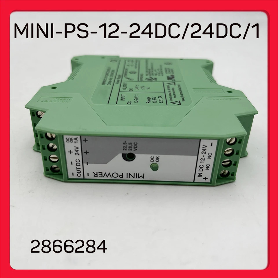 피닉스 2866284 미니 전원 DC/DC 컨버터 MINI-PS-12-24DC/24DC/1