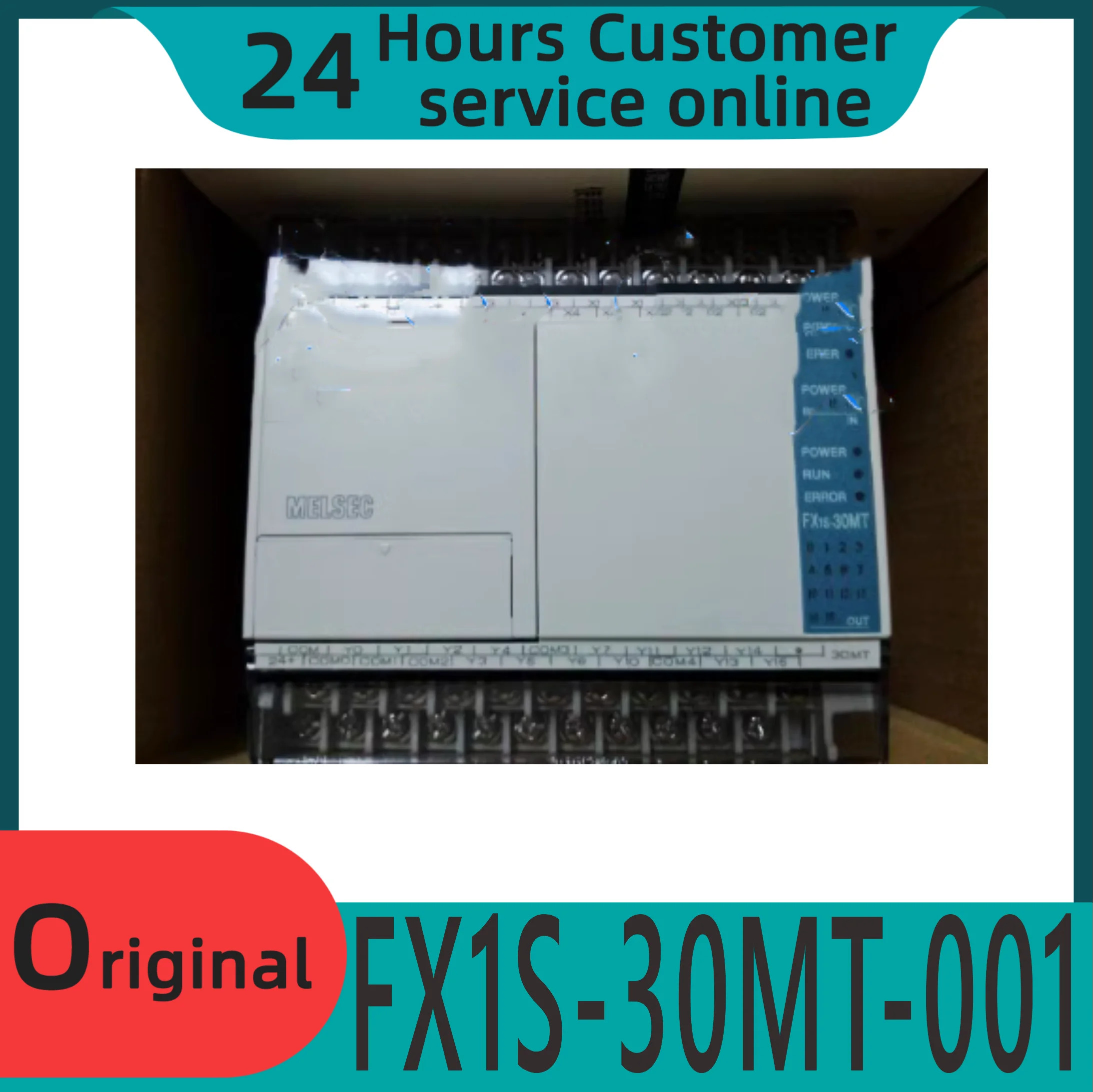오리지널 PLC 프로그래밍 컨트롤러 FX1S-10/14/20/30/MR/MT-001/D