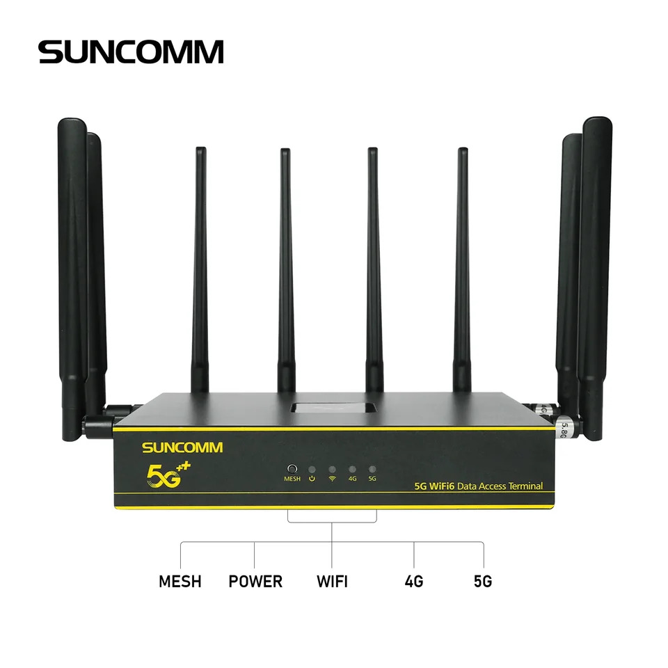 모바일 포장 전원 라우터 어댑터 외부 안테나 Lte SIM 카드 슬롯 휴대홈 엔터프라이즈 5G