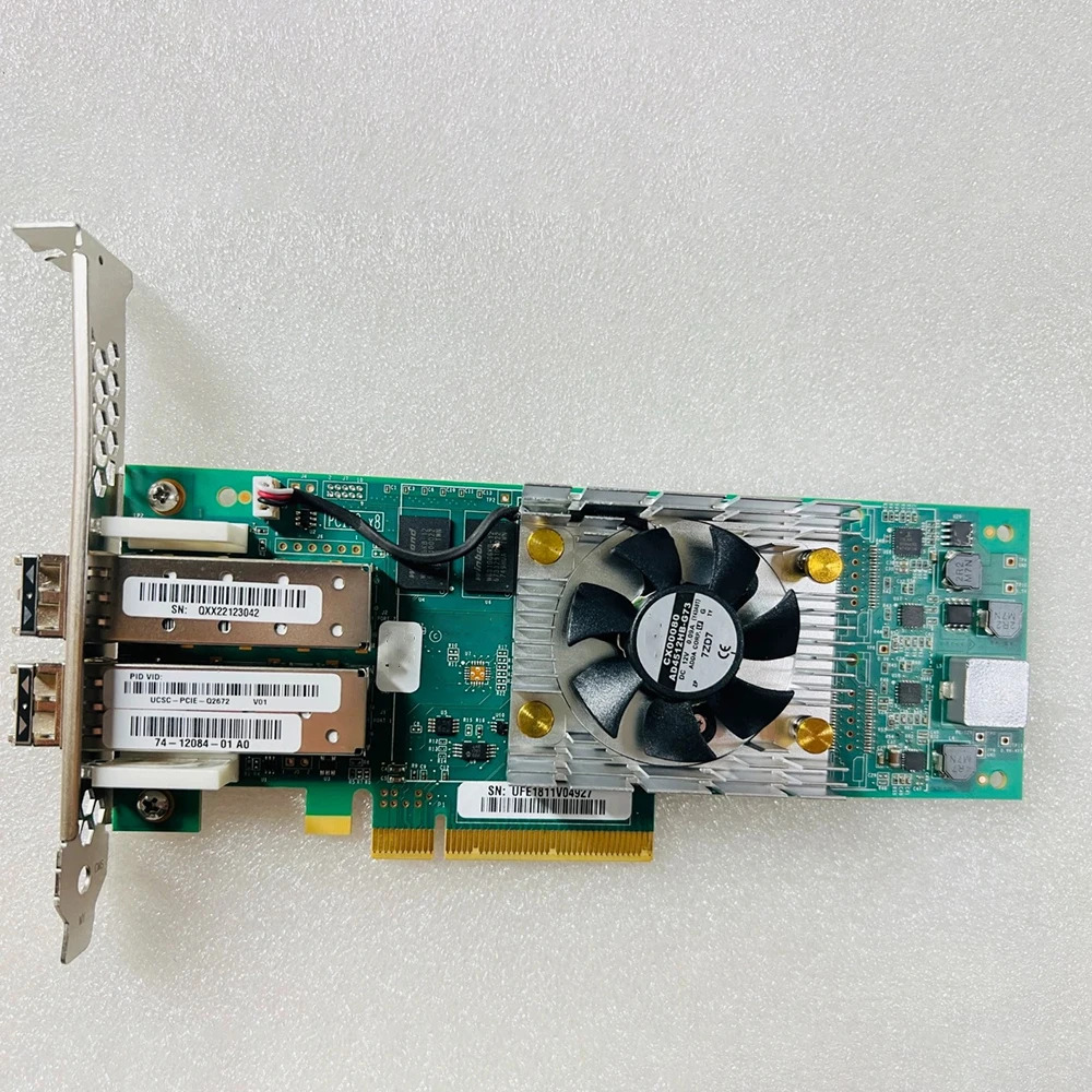 QLOGIC QLE2672 UCSC-PCIE-Q2672 광섬유 카드 QLE2672-CSC 16GB 듀얼 채널