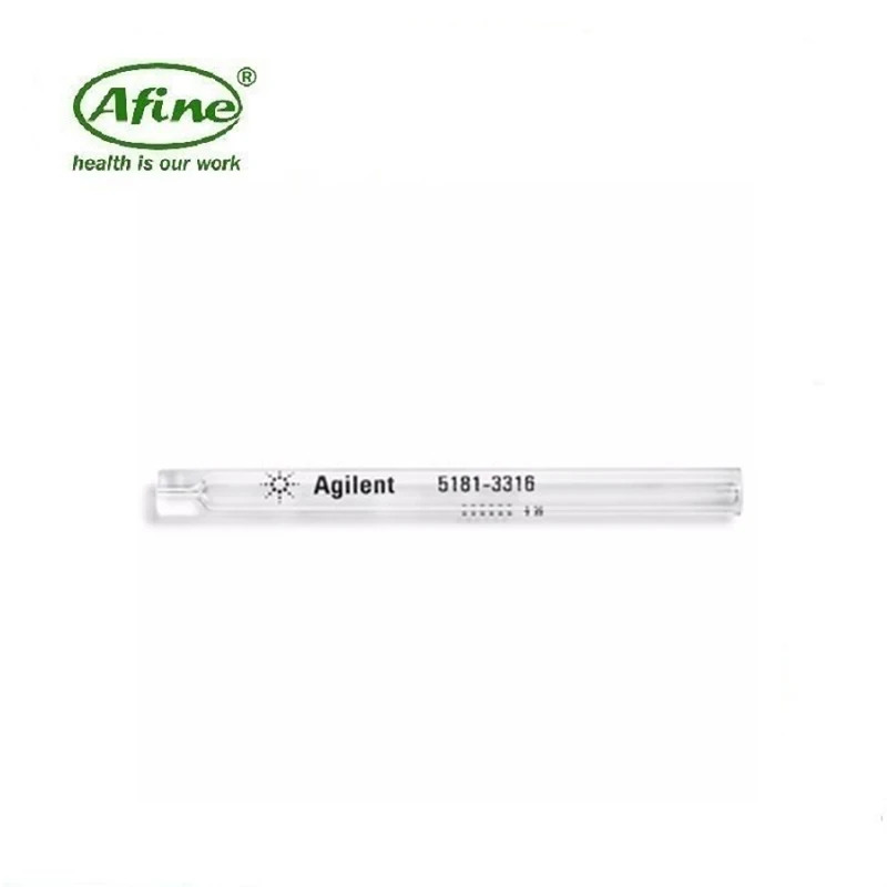 AFINE Agilent 5181-3316 GC분리되지 않은 입구 라이너 단일 테이퍼 비활성화