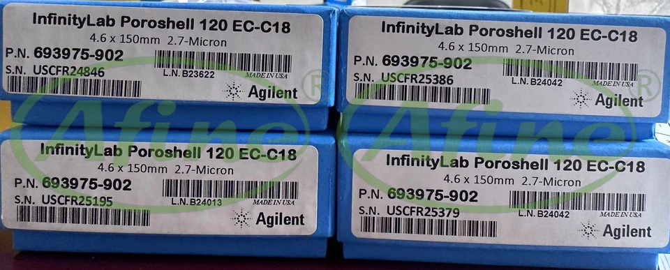 AFINE Agilent InfinityLab Poroshell 120 EC-C18 컬럼 699975-902693975-902823750-911820750-911820750-91