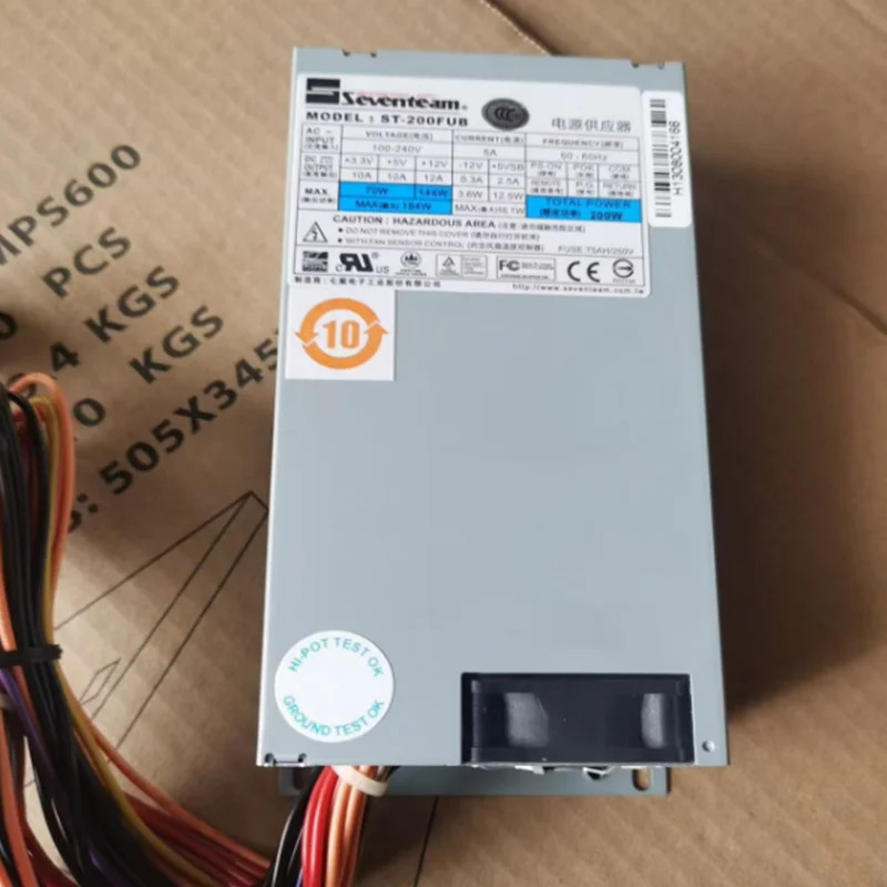 SEVENTEAM 소형 1U 20핀SATAx4 200W 전원공급장치 ST-200FUB새 원본 PSU